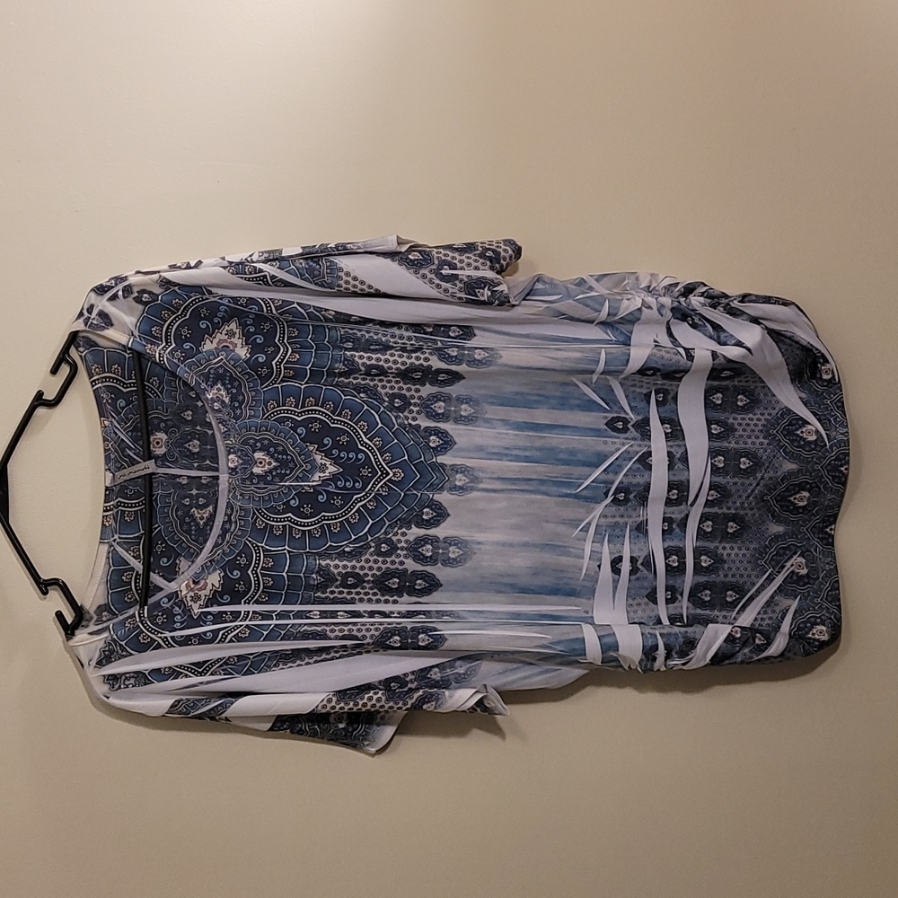 Pull over blouse.  Free flowing and comfy.